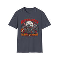 Reaper Road Crew T-Shirt — "No Brakes After Midnight" Biker Skull Graphic Tee