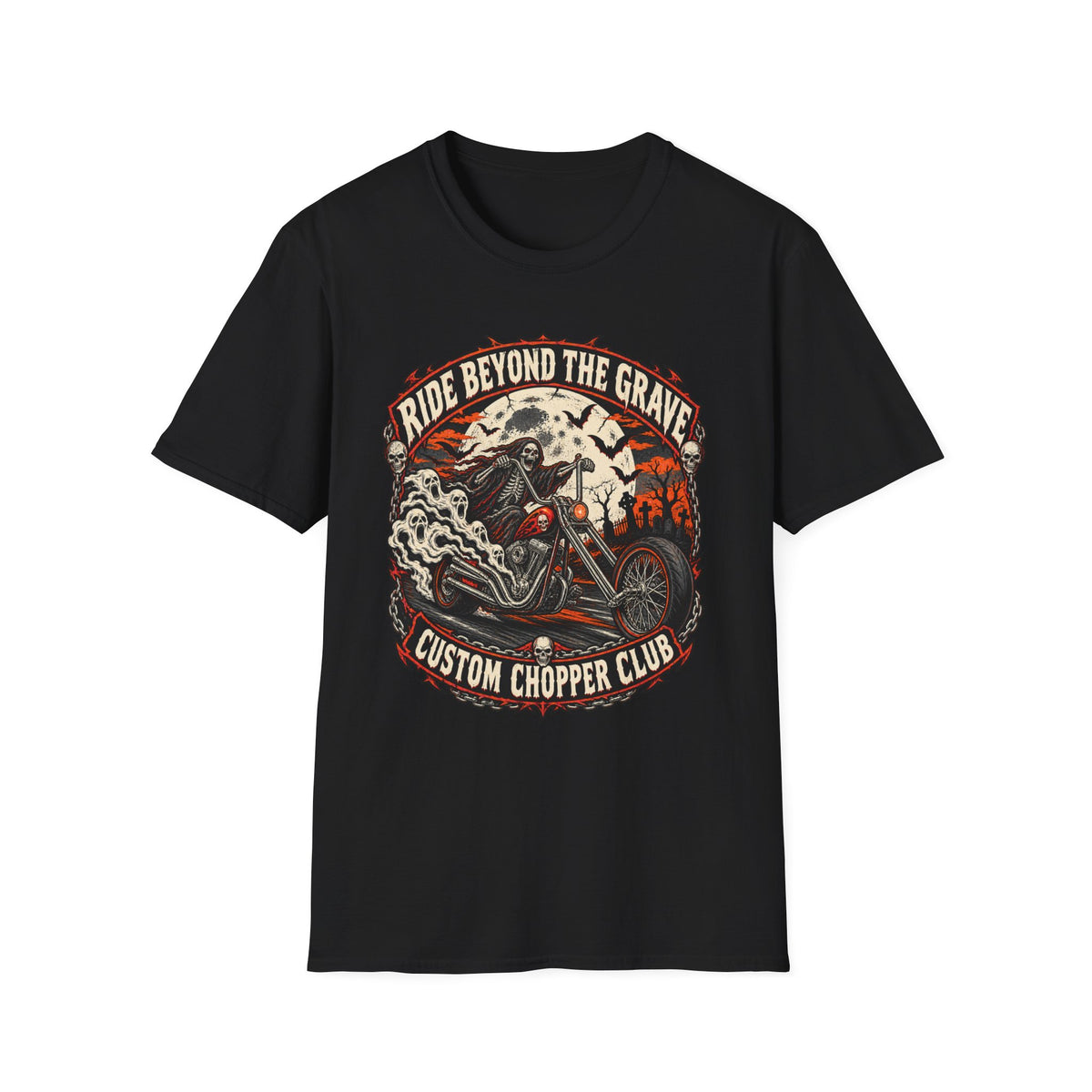 Ride Beyond the Grave Custom Chopper Club T-Shirt