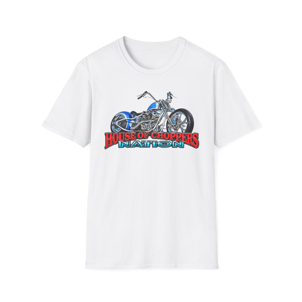 Chopper Motorcycle T-Shirt — "House of Choppers Daytona" Graphic Tee