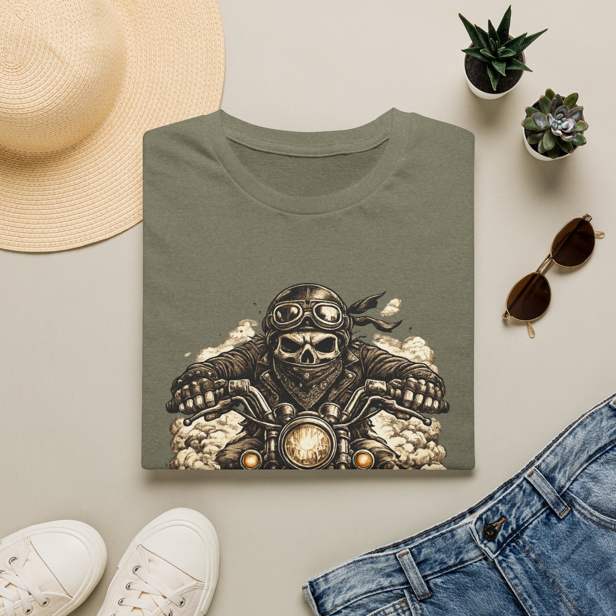 Skull Biker kicking dust