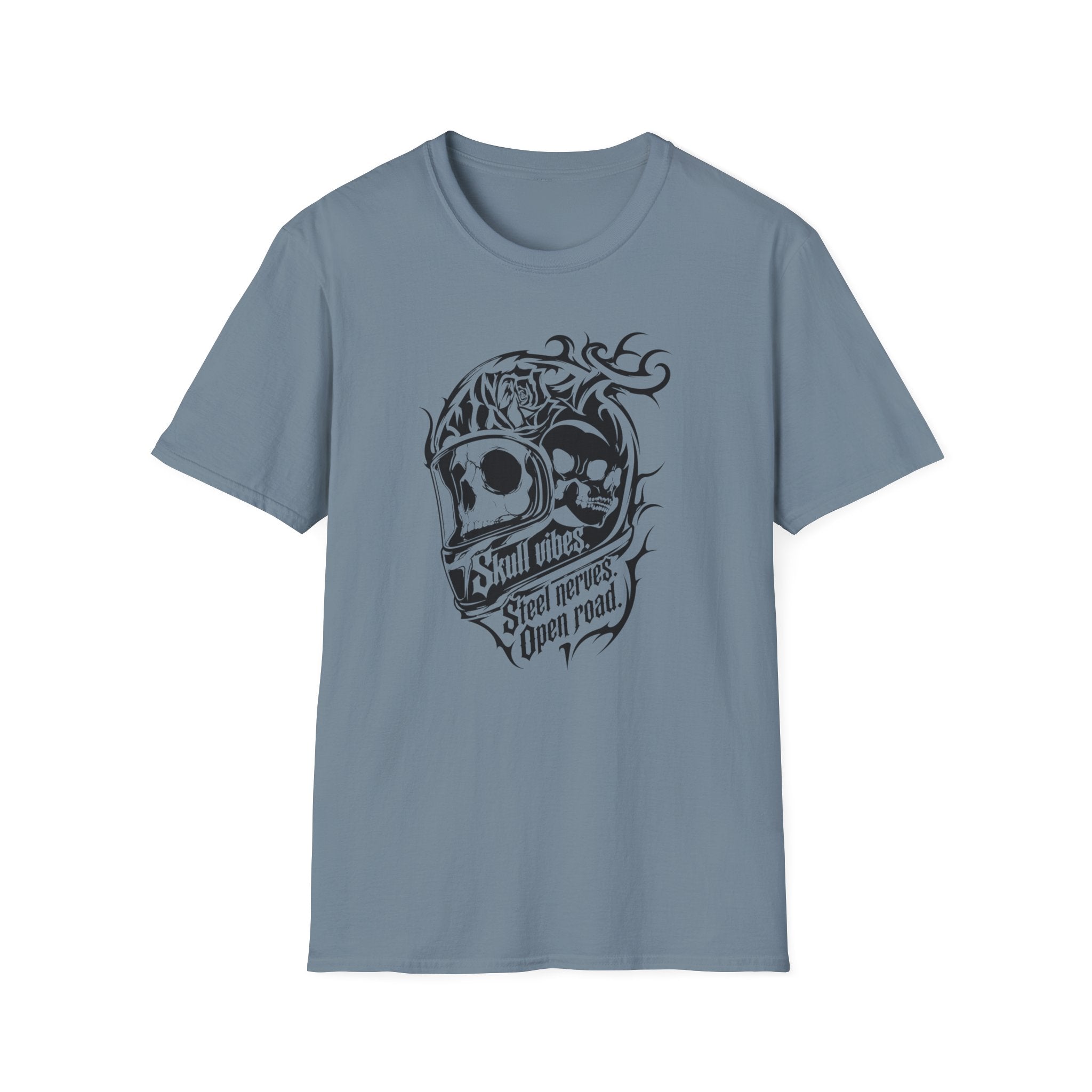 Skull Vibes Steel Nerves Open Roads