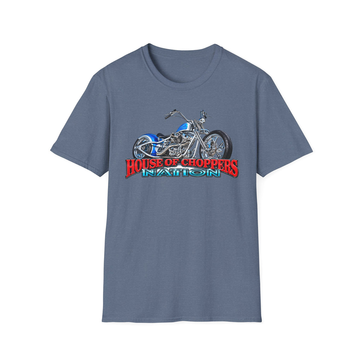 Chopper Motorcycle T-Shirt — "House of Choppers Daytona" Graphic Tee