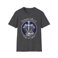 Motorcycle V-Twin Shield T-Shirt — "Always Ride" Biker Tee