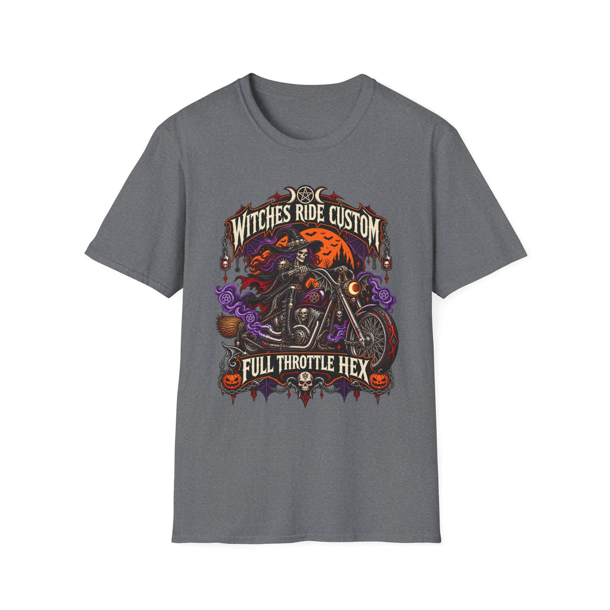 Witches Ride Custom “Full Throttle Hex” T-Shirt
