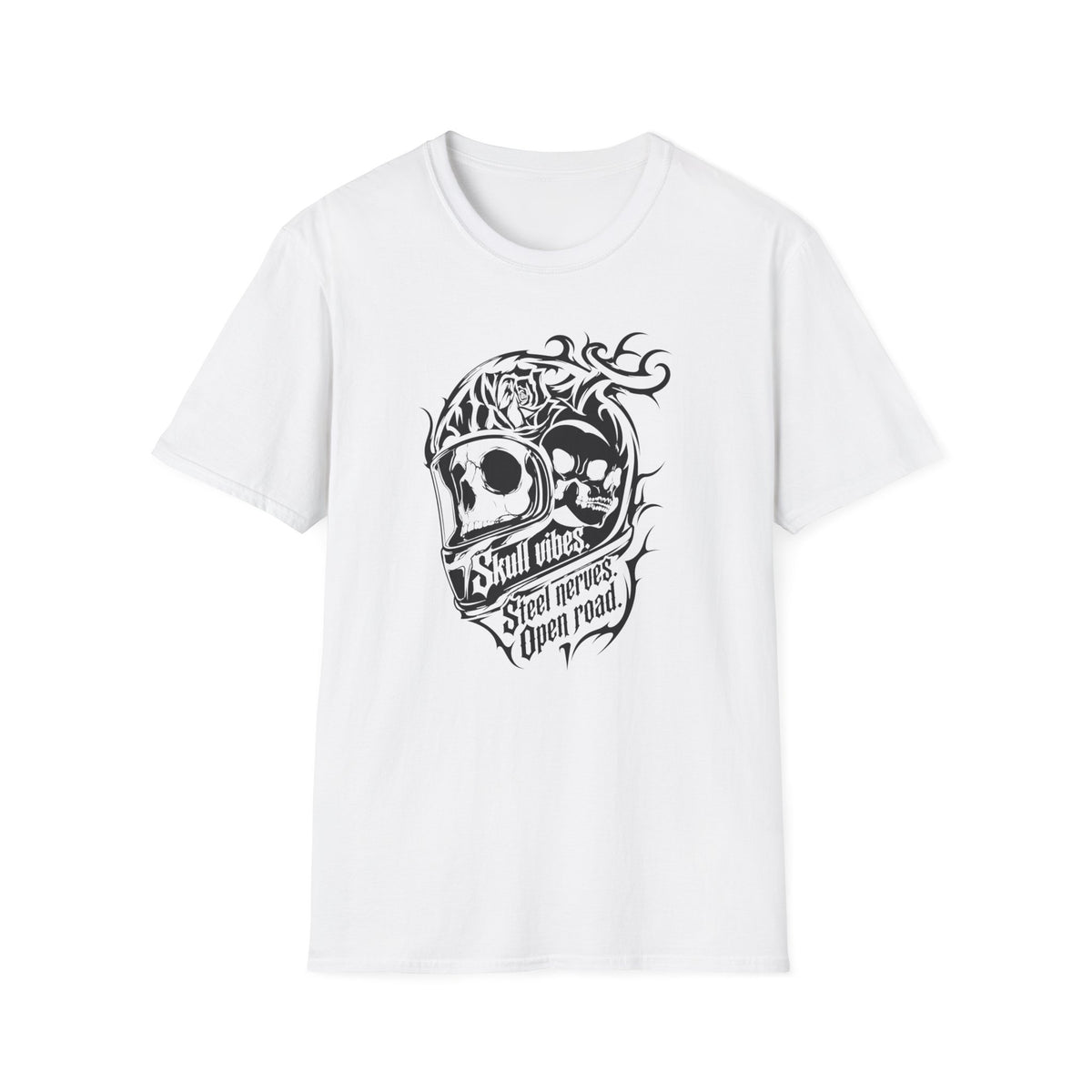 Skull Vibes Steel Nerves Open Roads