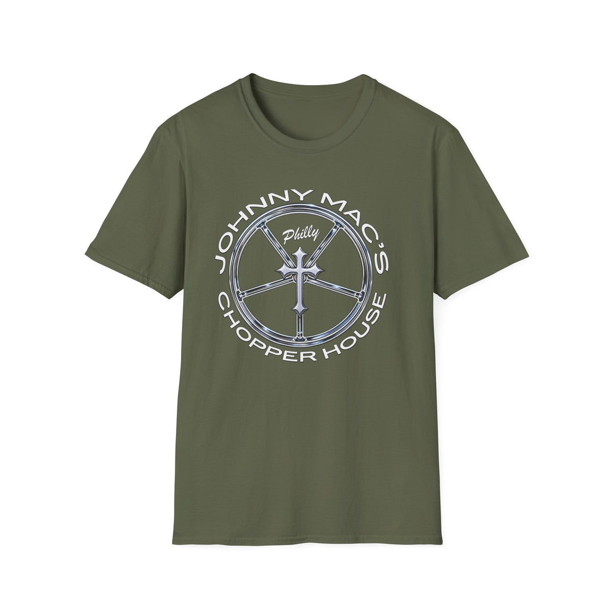 Johnny Mac's Chopper House Purple Pinup Tee