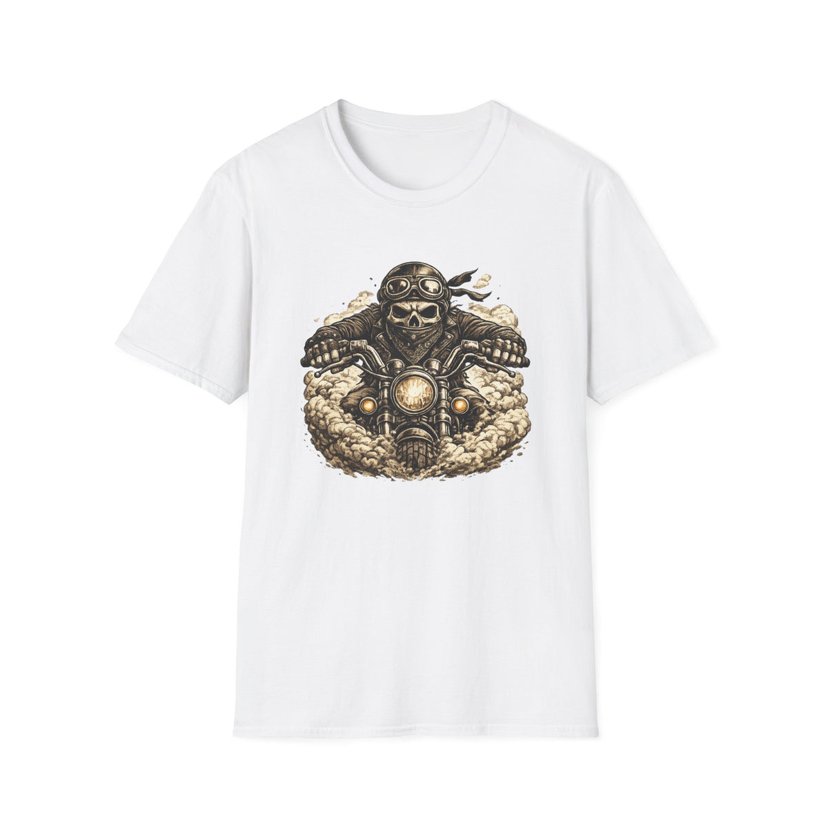 Skull Biker Kicking Dust
