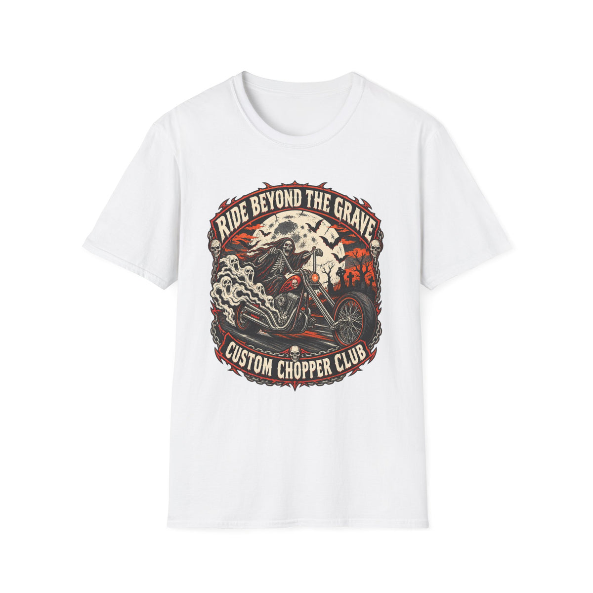 Ride Beyond the Grave Custom Chopper Club T-Shirt