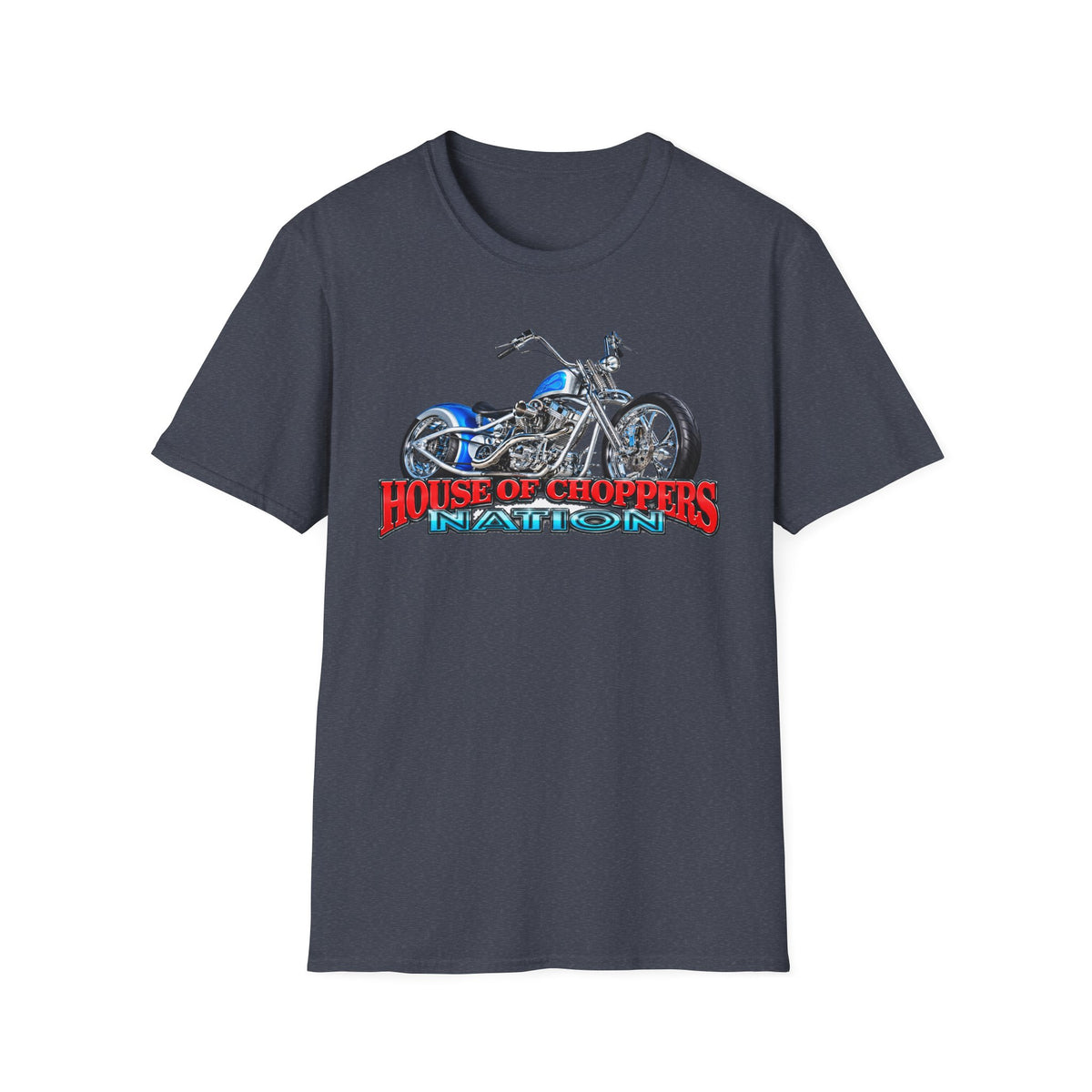 Chopper Motorcycle T-Shirt — "House of Choppers Daytona" Graphic Tee
