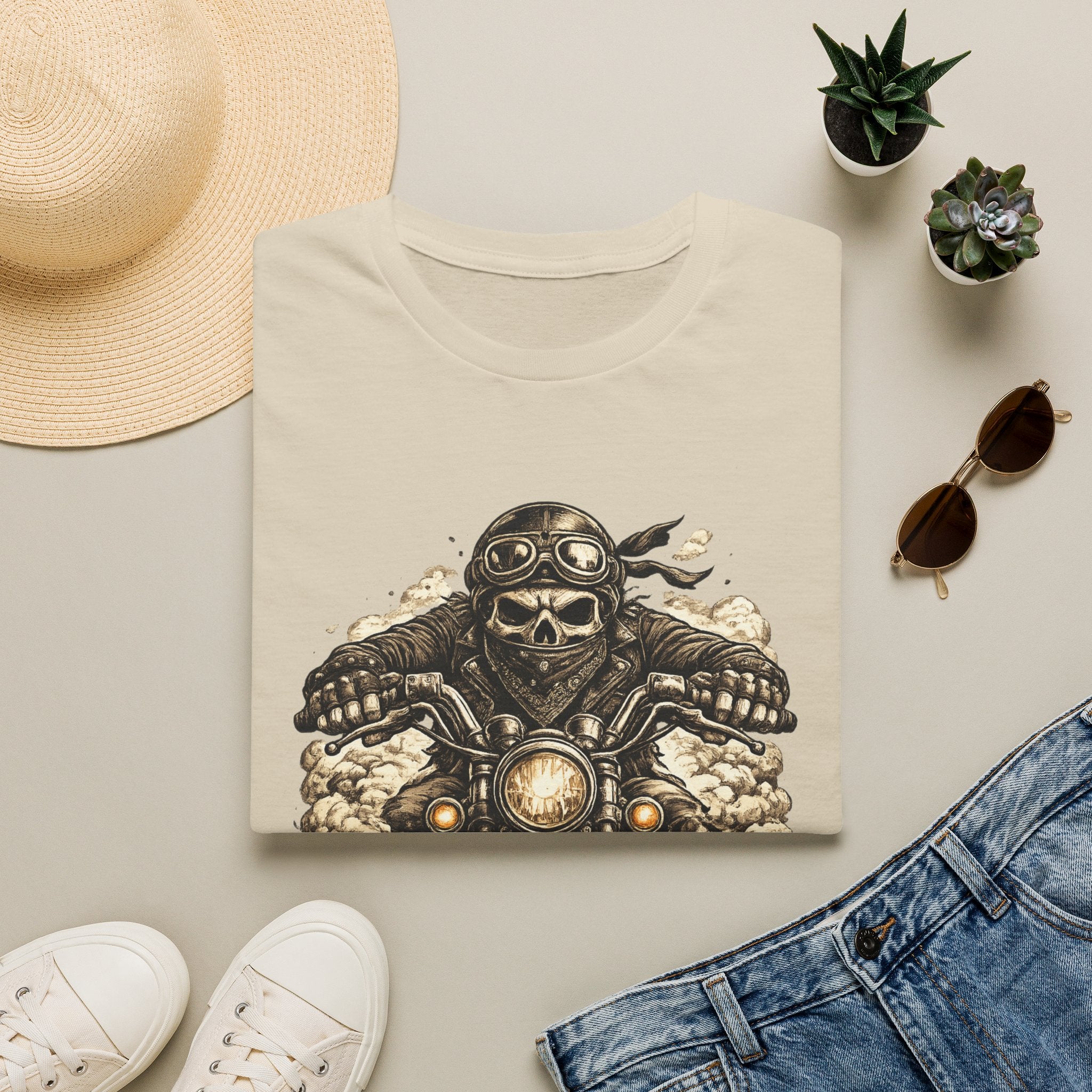 Skull Biker kicking dust