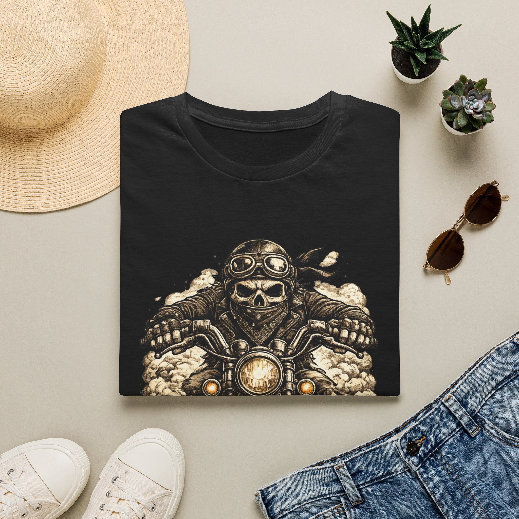 Skull Biker kicking dust