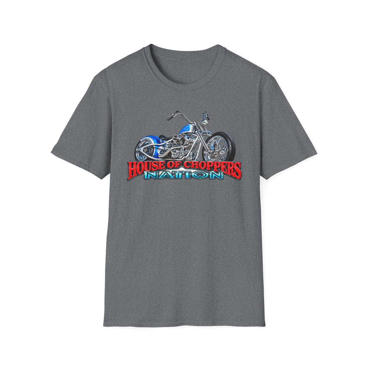 Chopper Motorcycle T-Shirt — "House of Choppers Daytona" Graphic Tee
