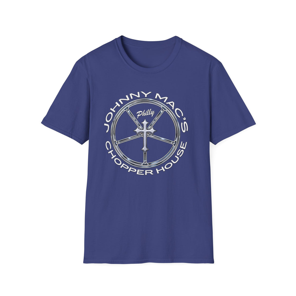 Johnny Mac's Chopper House Purple Pinup Tee