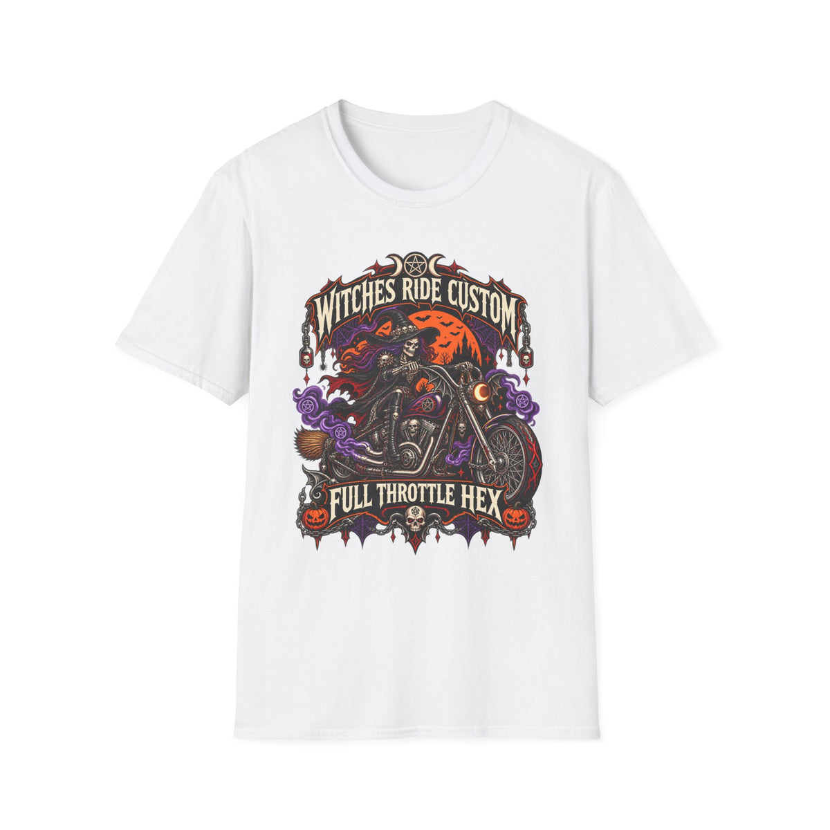 Witches Ride Custom “Full Throttle Hex” T-Shirt
