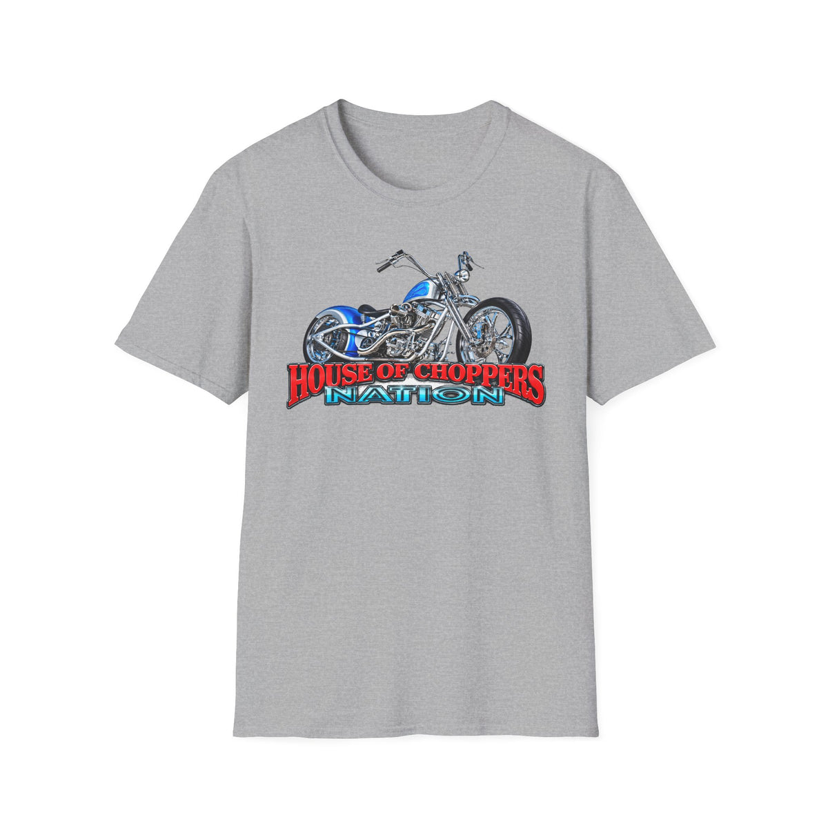 Chopper Motorcycle T-Shirt — "House of Choppers Daytona" Graphic Tee