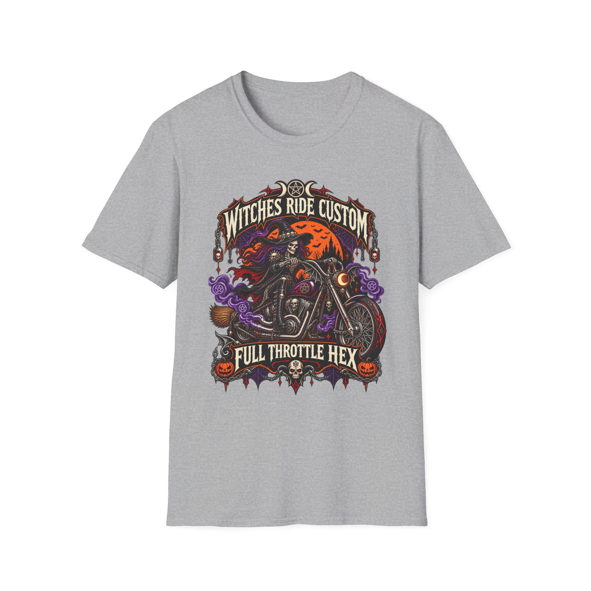 Witches Ride Custom “Full Throttle Hex” T-Shirt
