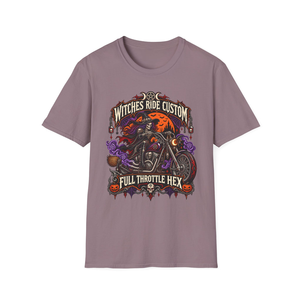 Witches Ride Custom “Full Throttle Hex” T-Shirt